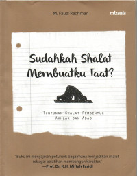 Image of Sudahkah Shalat Membuatku Taat?