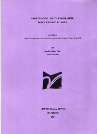 Image of Professional Youth Programme di Bolu Pisang Bu Wita